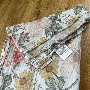 The Mini Scout Garden Floral swaddle, 47” x 47”